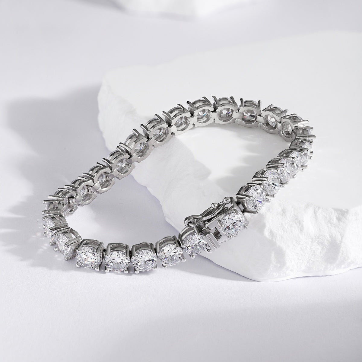 [CiCi]0.75 Carat Dazzling Round Cut Wedding Bracelet