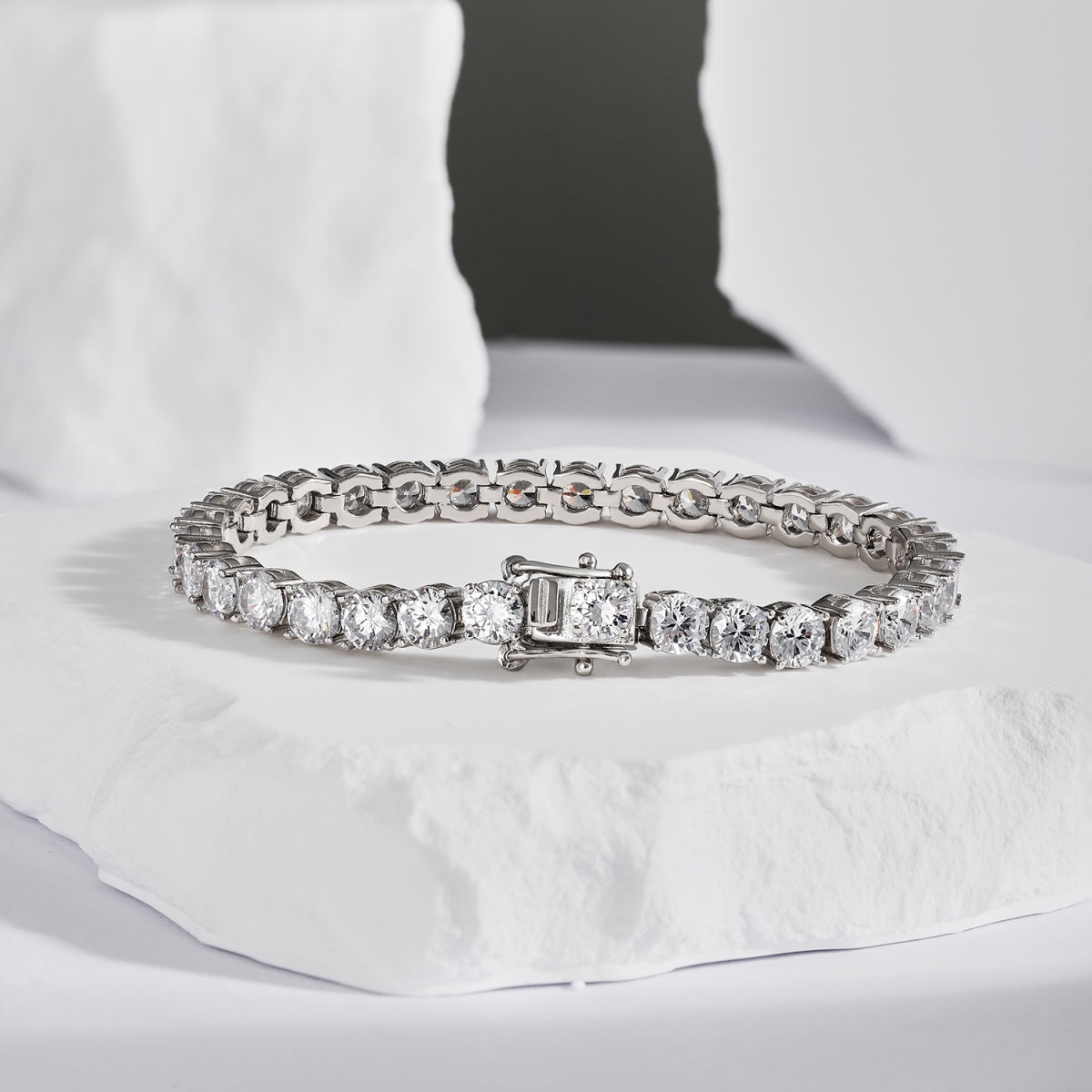 [CiCi]Ornate Sparkling Round Cut Wedding Bracelet