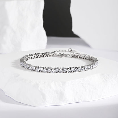 [CiCi]Dazzling Romantic Heart Shape Lover Bracelet