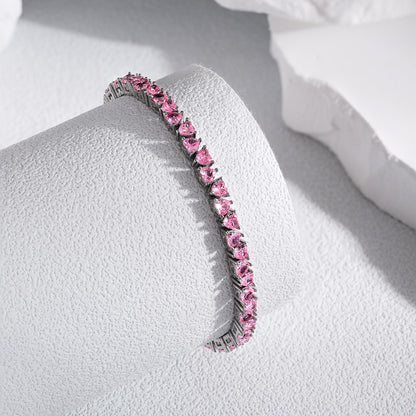 [CiCi]Dazzling Romantic Heart Shape Lover Bracelet