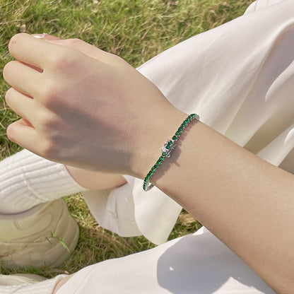 [CiCi]Radiant Colorful Round Cut Party Bracelet