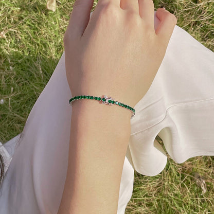 [CiCi]Radiant Colorful Round Cut Party Bracelet