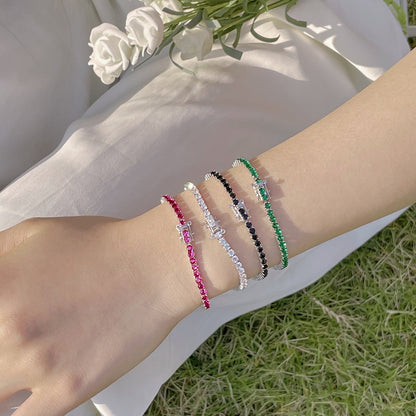[CiCi]Radiant Colorful Round Cut Party Bracelet