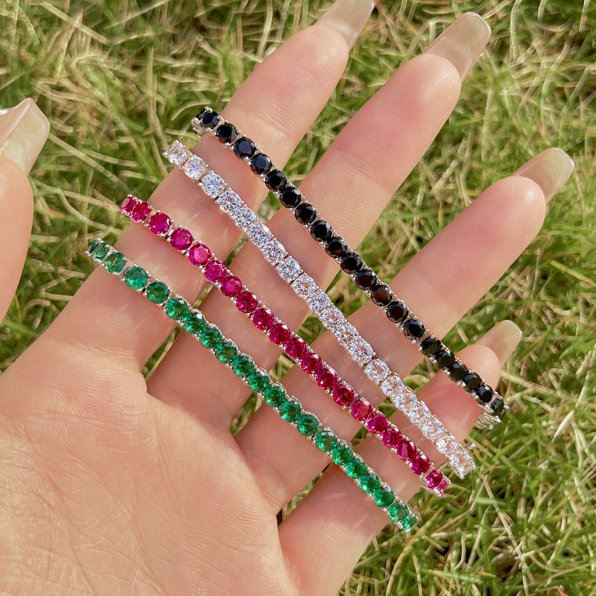 [CiCi]Radiant Colorful Round Cut Party Bracelet