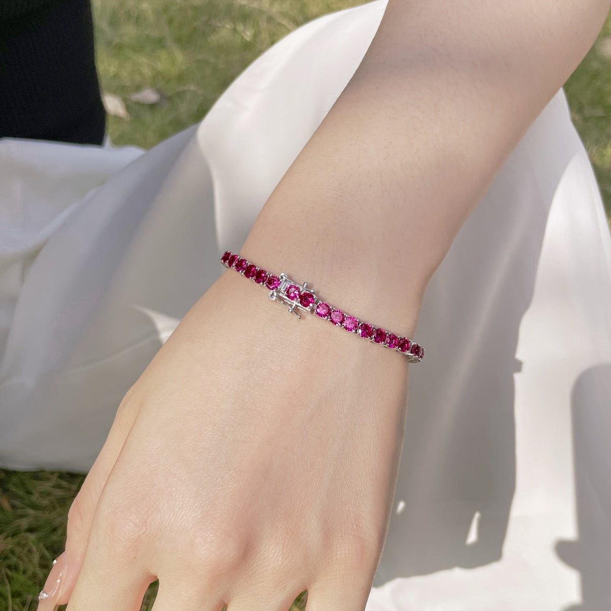 [CiCi]Radiant Colorful Round Cut Party Bracelet