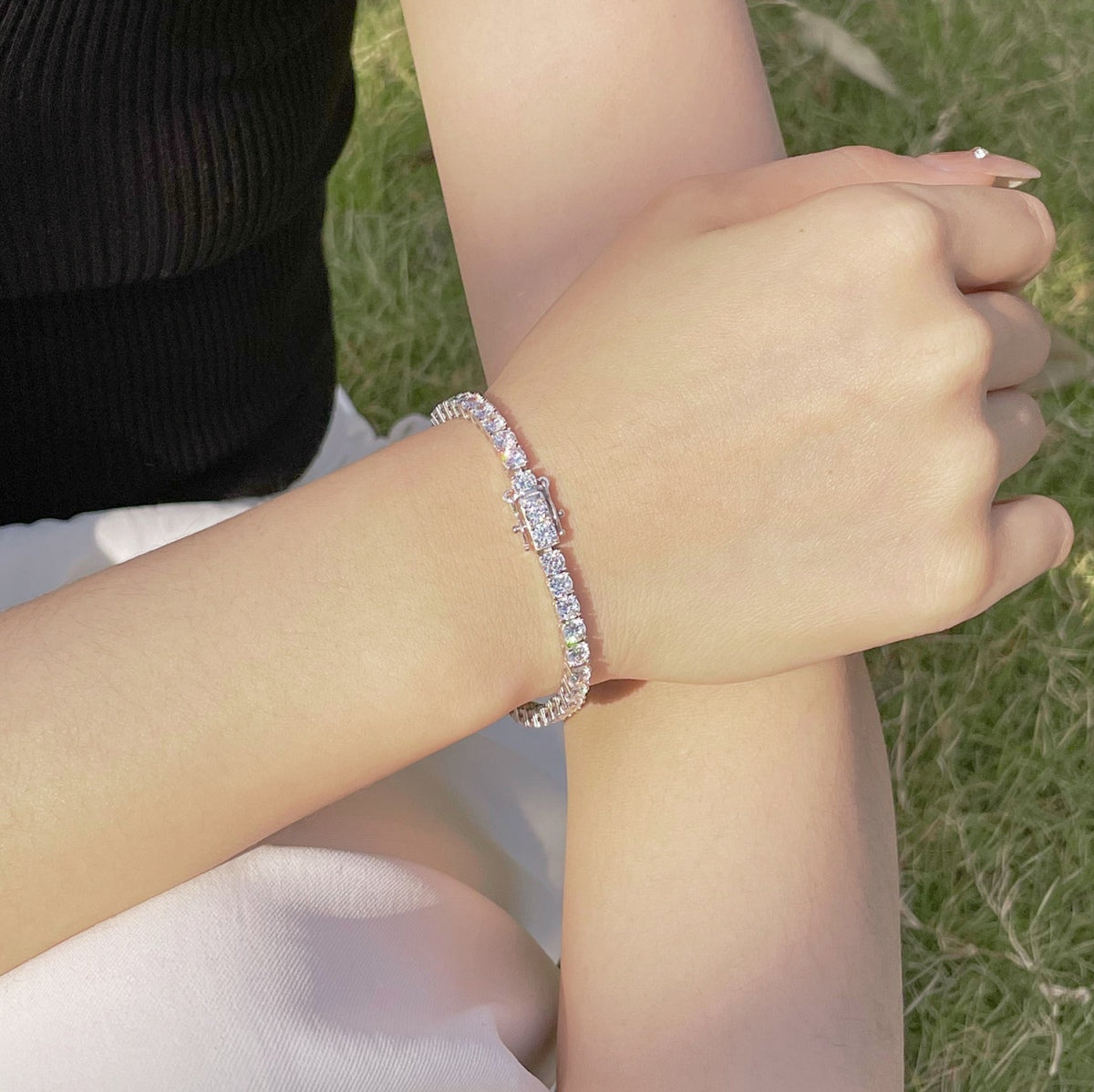 [CiCi]Radiant Colorful Round Cut Party Bracelet