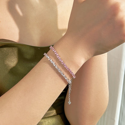 [CiCi]Dazzling Romantic Heart Shape Lover Bracelet