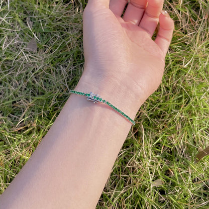 [CiCi]Radiant Colorful Round Cut Party Bracelet