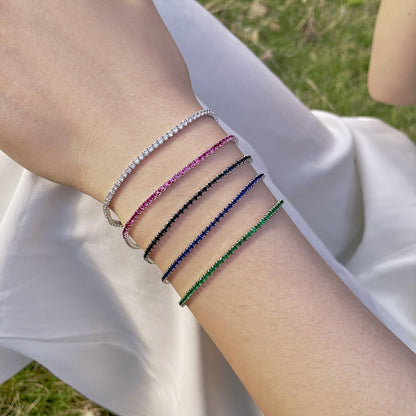 [CiCi]Radiant Colorful Round Cut Party Bracelet