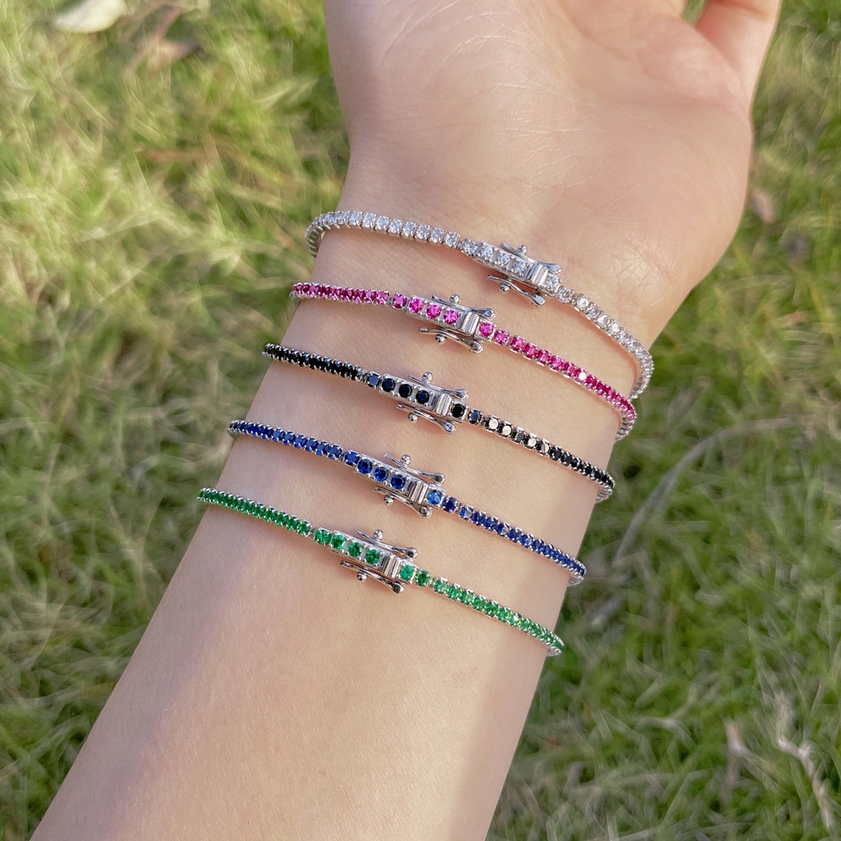 [CiCi]Radiant Colorful Round Cut Party Bracelet