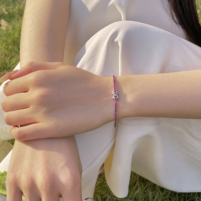 [CiCi]Radiant Colorful Round Cut Party Bracelet