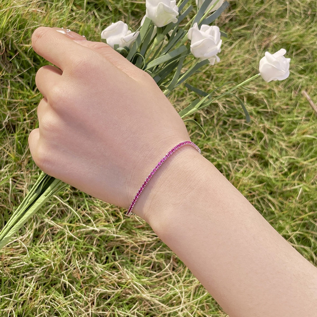 [CiCi]Radiant Colorful Round Cut Party Bracelet