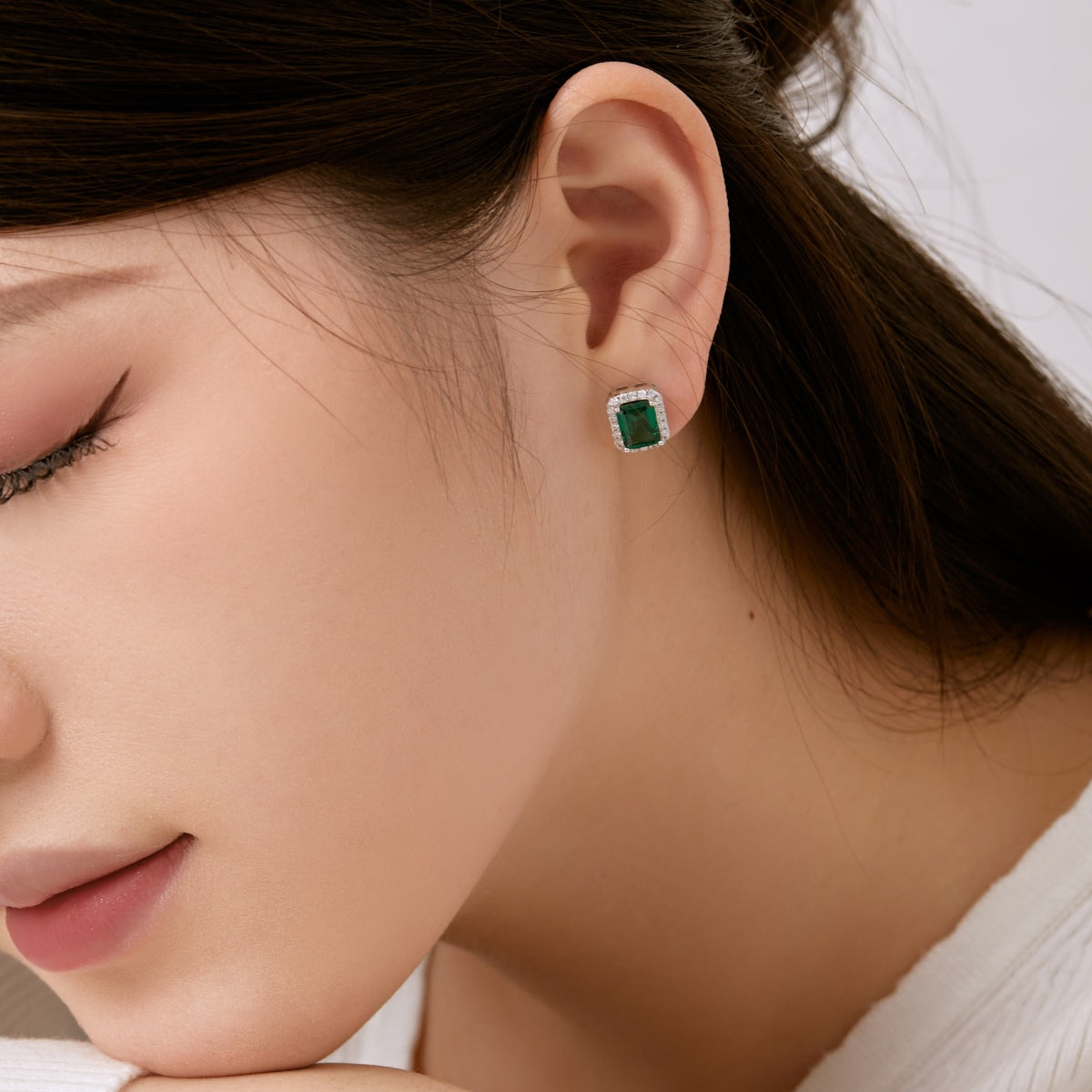 [CiCi]Luxurious Dainty Emerald Cut Banquet Earrings