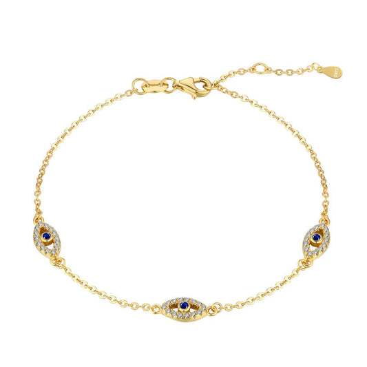 [CiCi]Evil Eye Shape Pendent Necklace