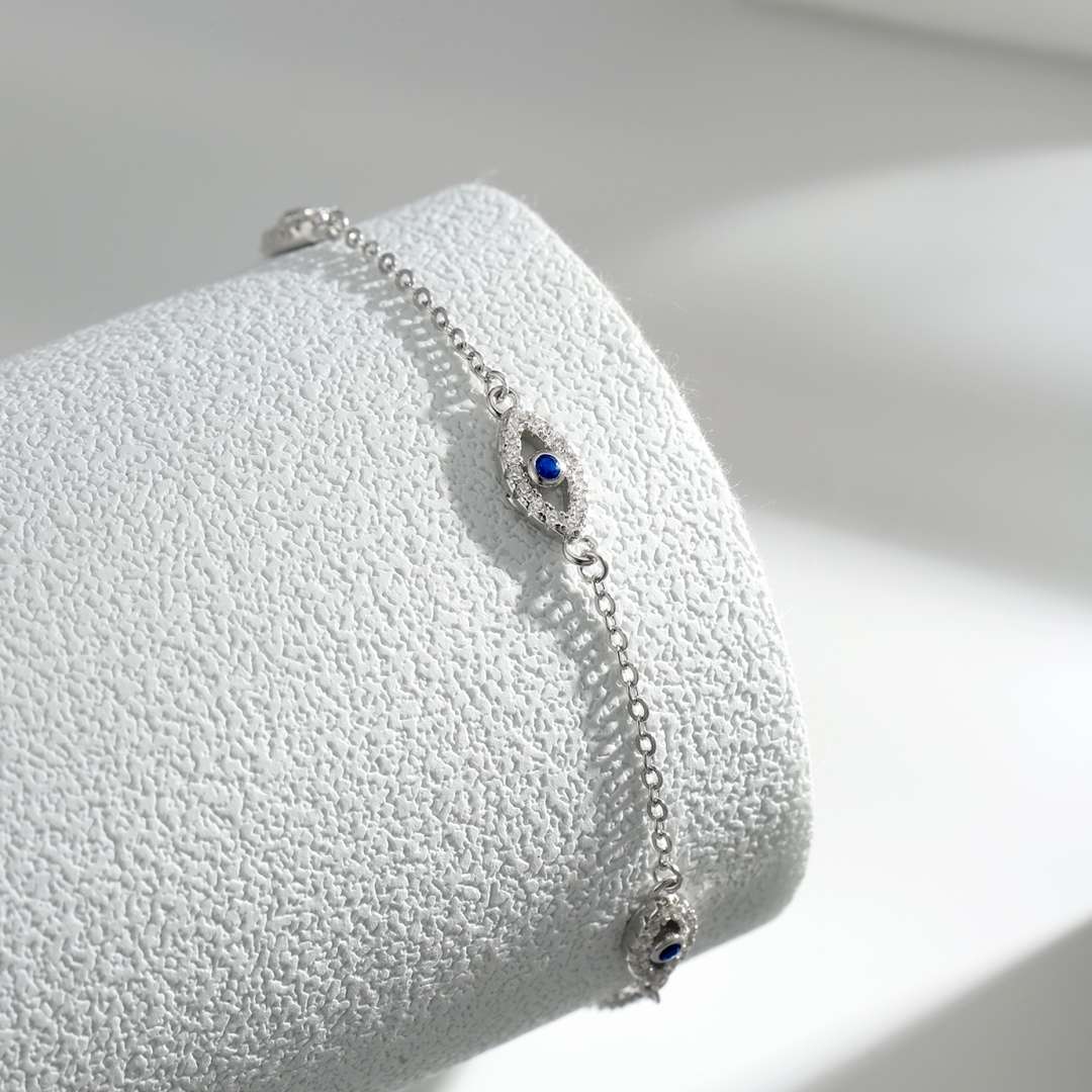 [CiCi]Evil Eye Shape Pendent Necklace