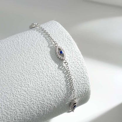 [CiCi]Evil Eye Shape Pendent Necklace