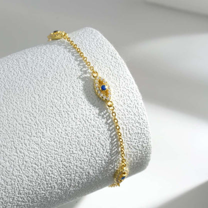 [CiCi]Evil Eye Shape Pendent Necklace