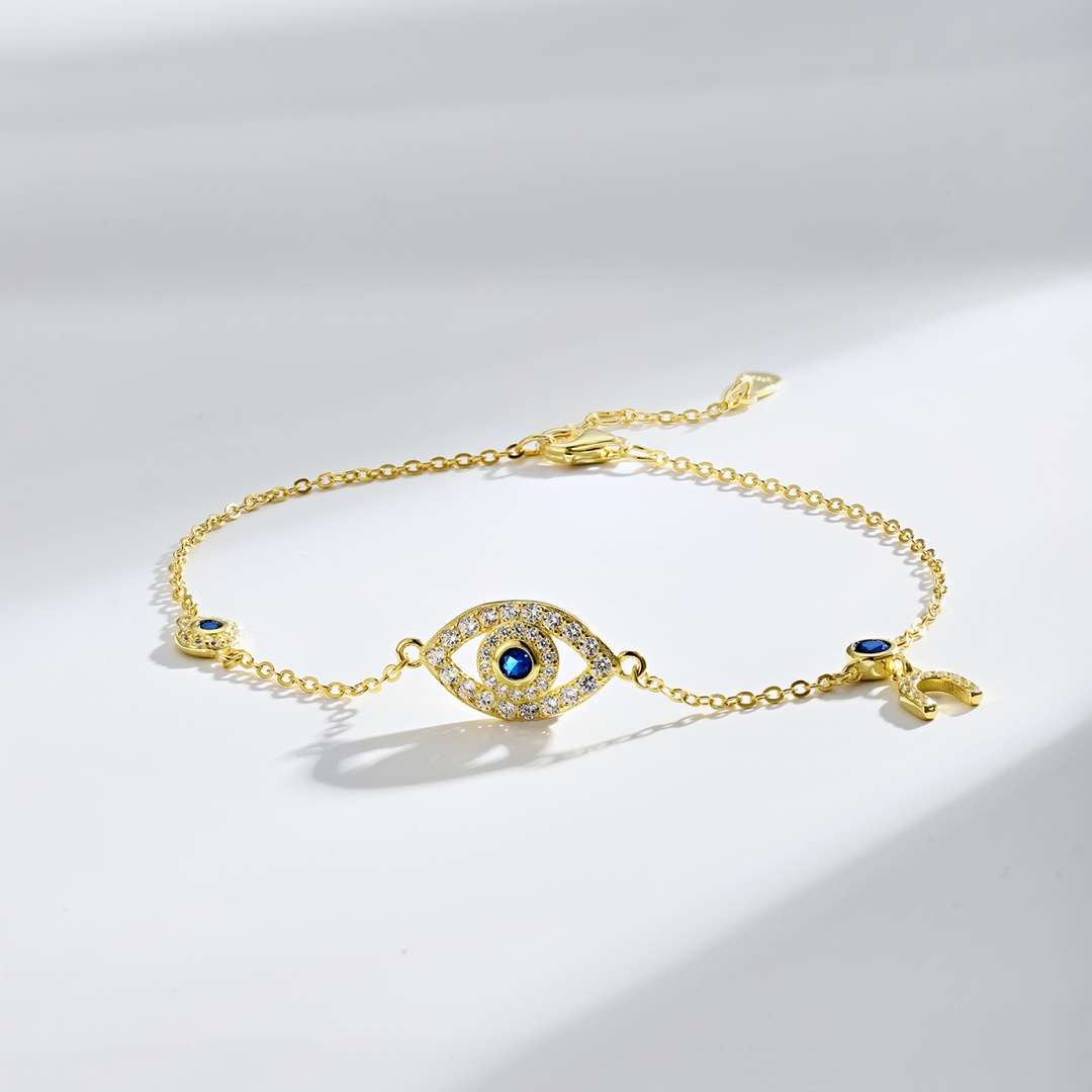 [CiCi]Dainty Eye Shape Necklace