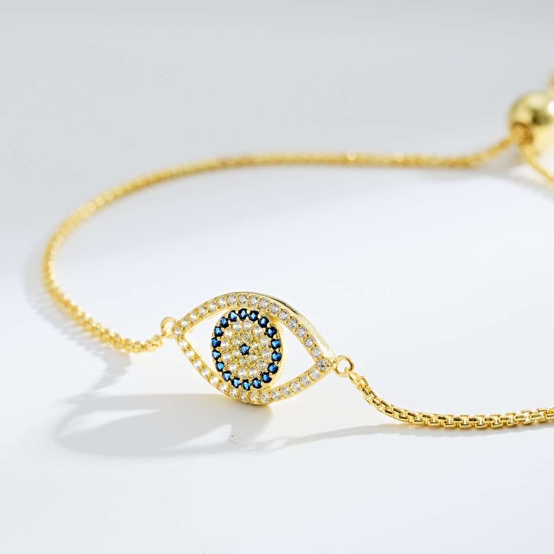 [CiCi]Dazzling Eye Shape Necklace