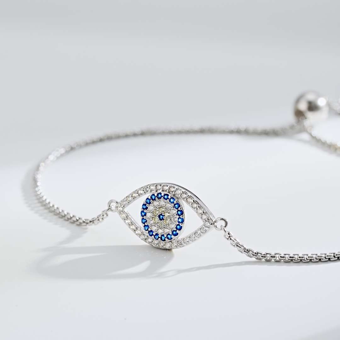 [CiCi]Dazzling Eye Shape Necklace