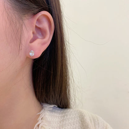 [CiCi]Oval Classic Dignified Elegant Earrings