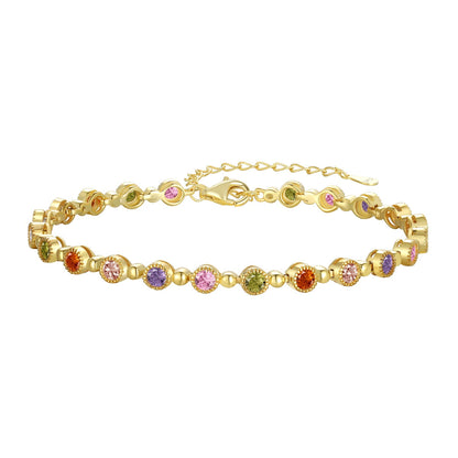 [CiCi]Sparkling Exquisite Round Cut Party Bracelet