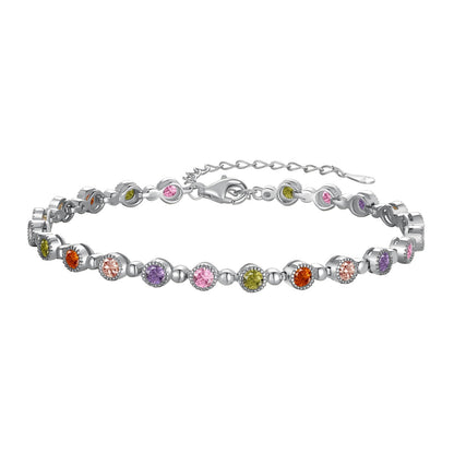 [CiCi]Sparkling Exquisite Round Cut Party Bracelet