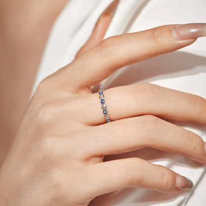 [CiCi]Radiant Colorful Round Shape Daily Ring
