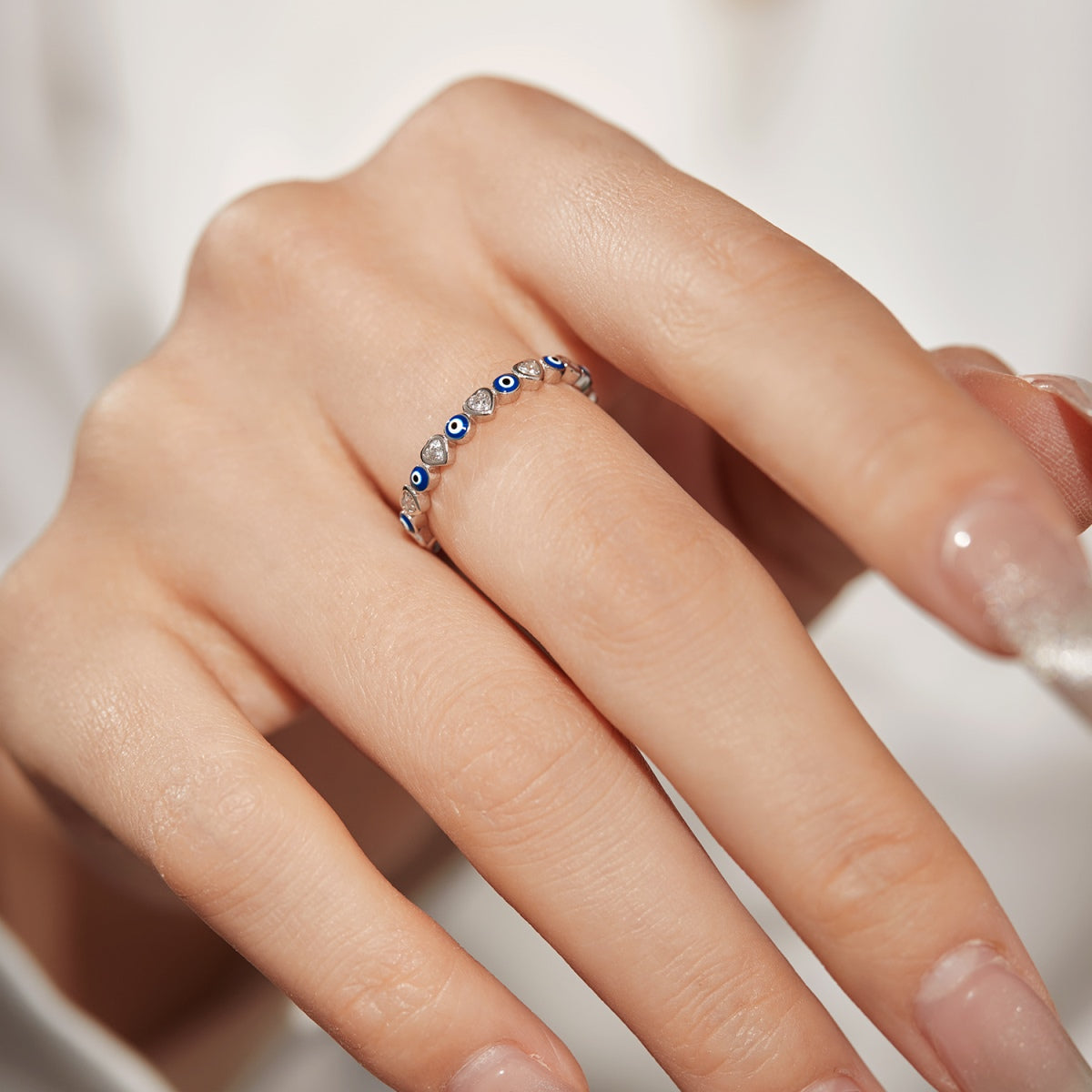 [CiCi]Radiant Colorful Round Shape Daily Ring