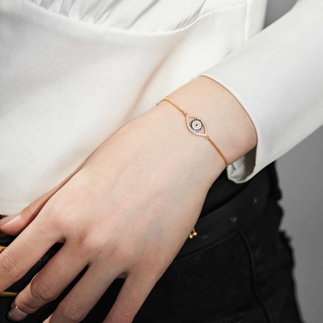 [CiCi]Dazzling Eye Shape Necklace
