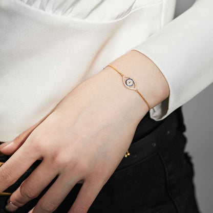 [CiCi]Dazzling Eye Shape Necklace