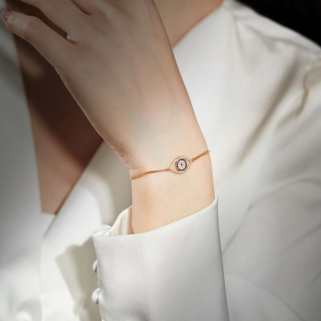 [CiCi]Dazzling Eye Shape Necklace
