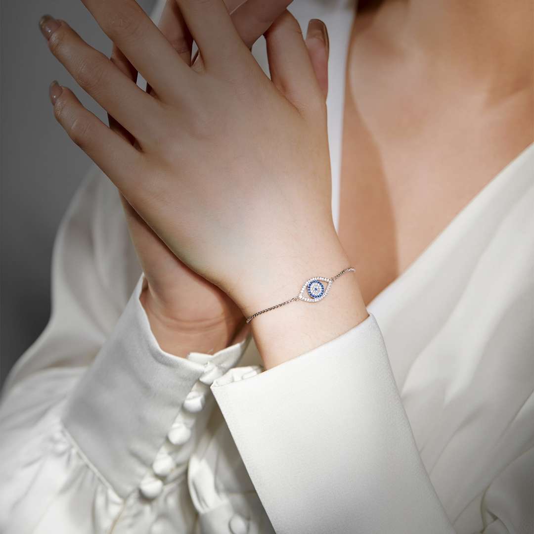 [CiCi]Dazzling Eye Shape Necklace