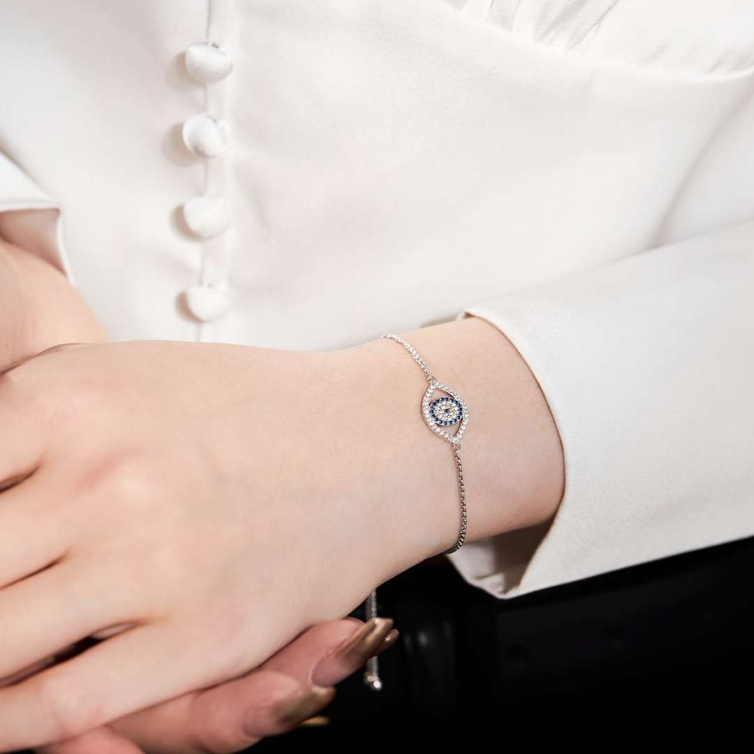 [CiCi]Dazzling Eye Shape Necklace