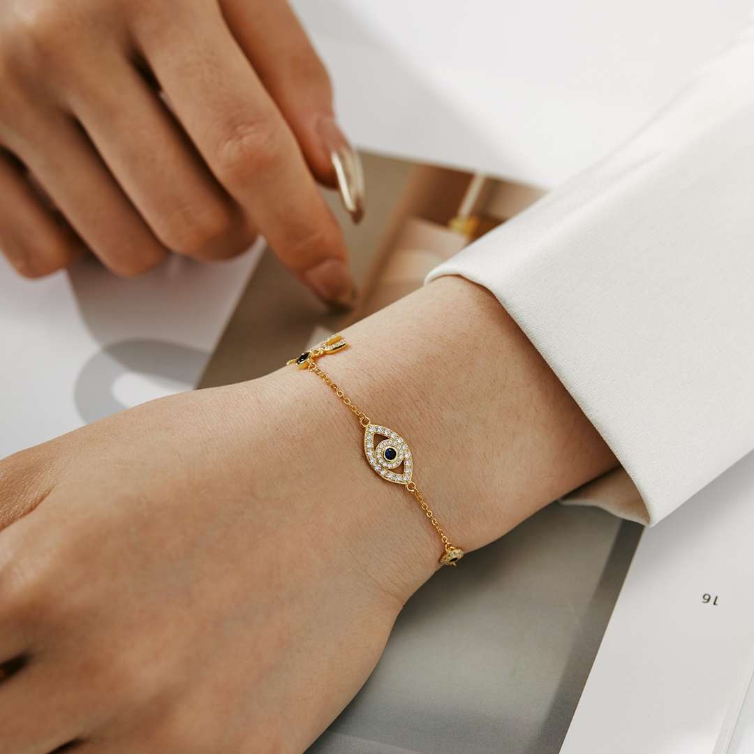 [CiCi]Dainty Eye Shape Necklace