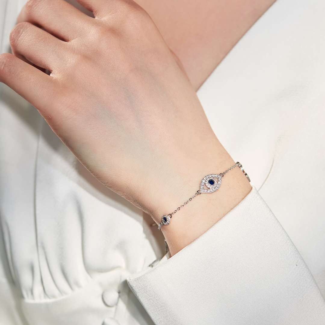 [CiCi]Dainty Eye Shape Necklace
