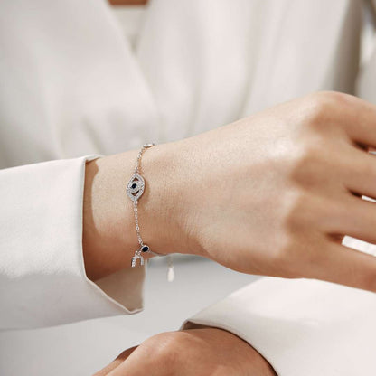 [CiCi]Dainty Eye Shape Necklace