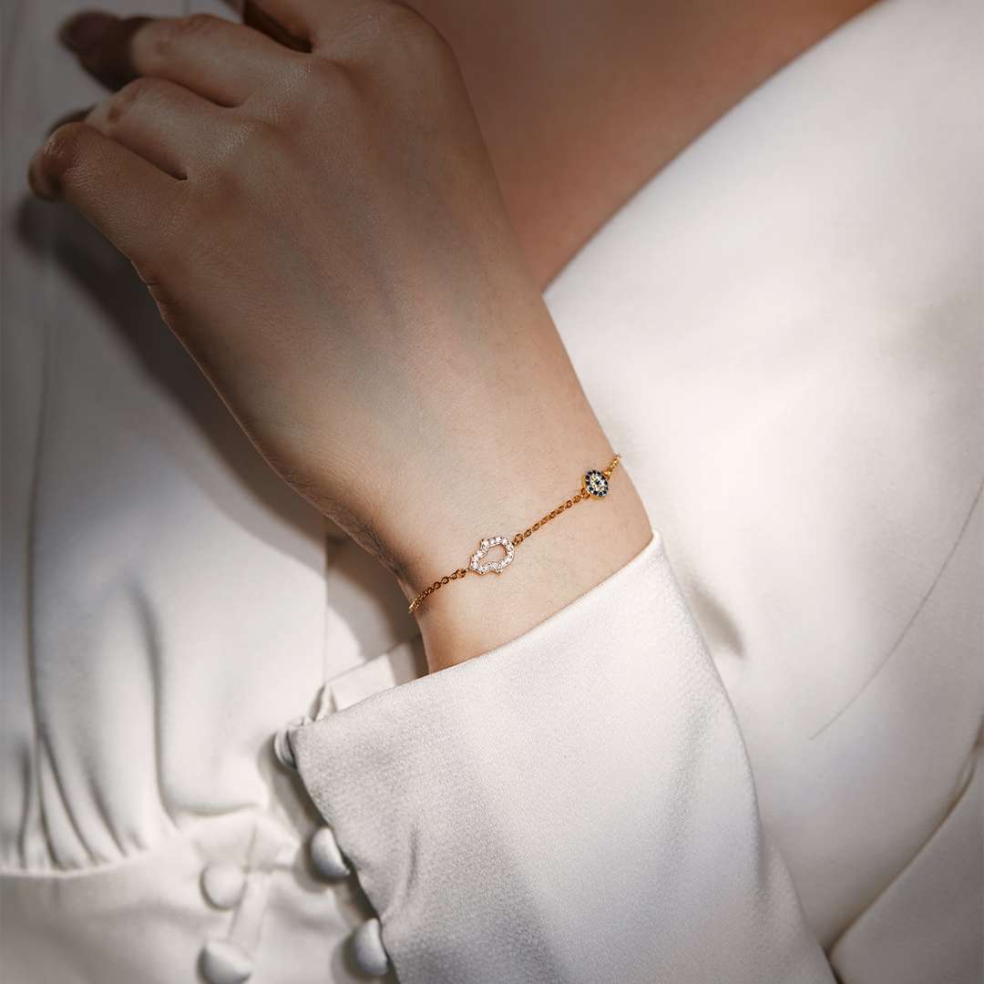 [CiCi]Gost Shape & Round Shape Necklace