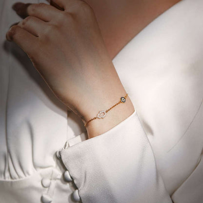 [CiCi]Gost Shape & Round Shape Necklace