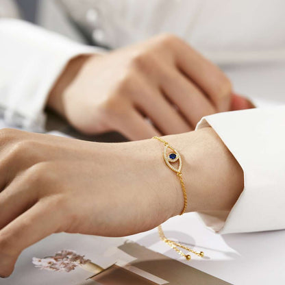 [CiCi]Devil's Eye Hollow Design Bracelet