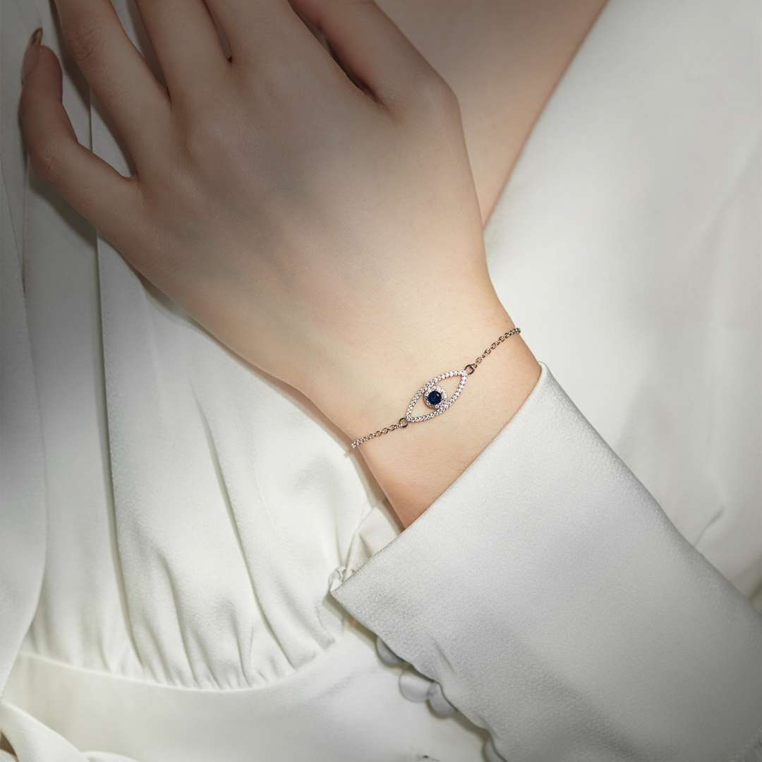 [CiCi]Devil's Eye Hollow Design Bracelet