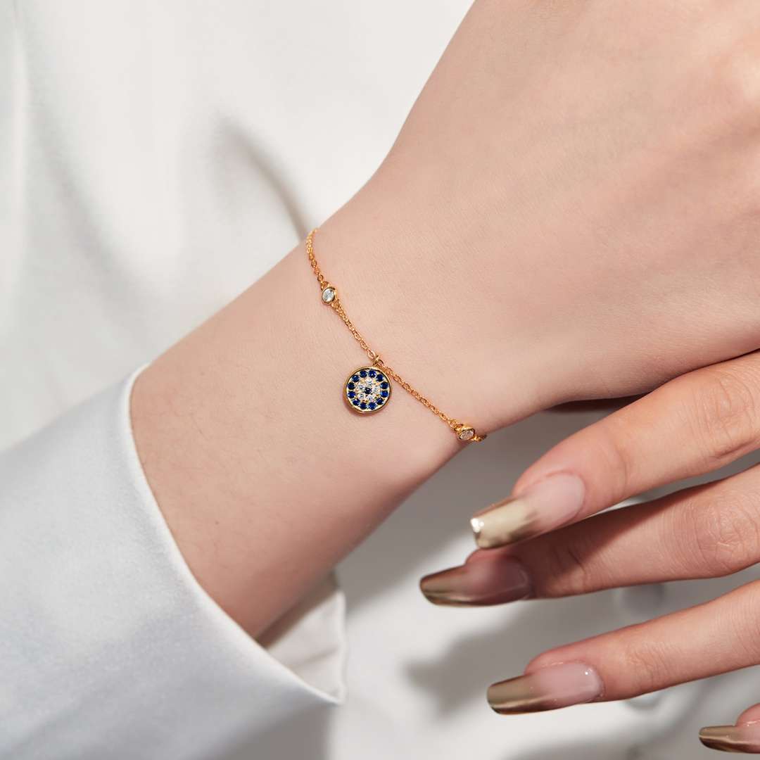 [CiCi]Devil's Eye Round Shape Bracelet