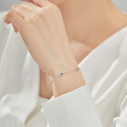 [CiCi]Evil Eye Shape Pendent Necklace
