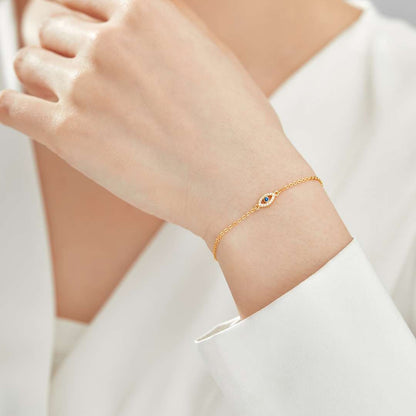 [CiCi]Evil Eye Shape Necklace