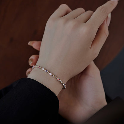 [CiCi]Sparkling Exquisite Round Cut Party Bracelet