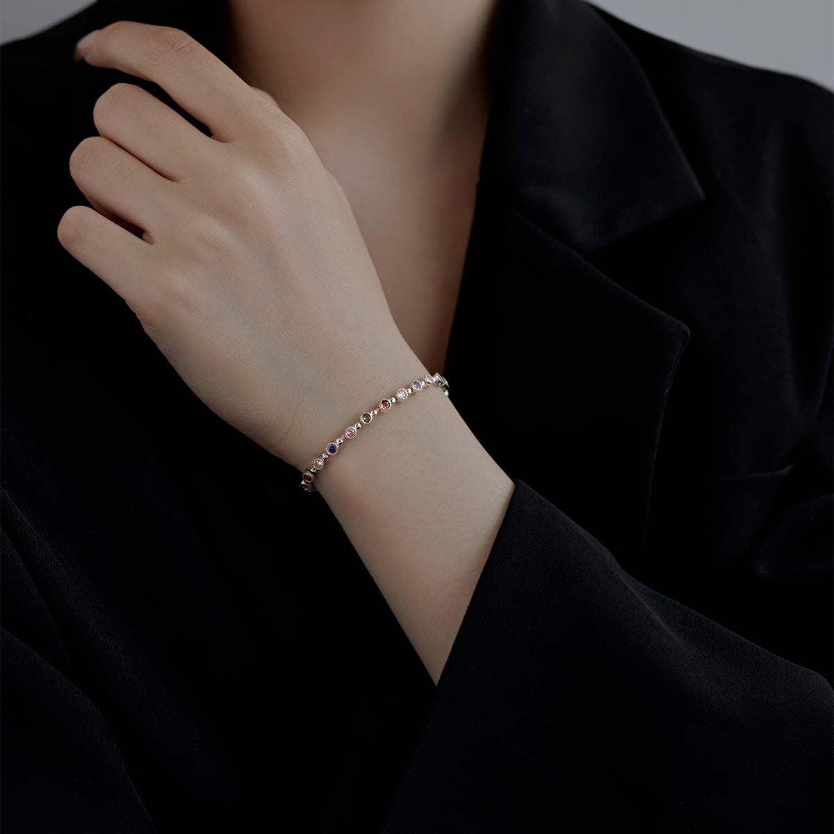 [CiCi]Sparkling Exquisite Round Cut Party Bracelet