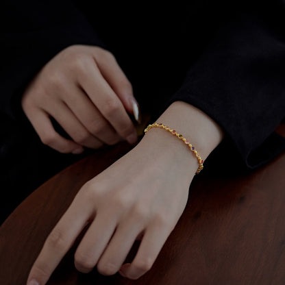 [CiCi]Sparkling Exquisite Round Cut Party Bracelet