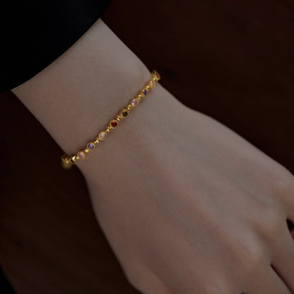 [CiCi]Sparkling Exquisite Round Cut Party Bracelet