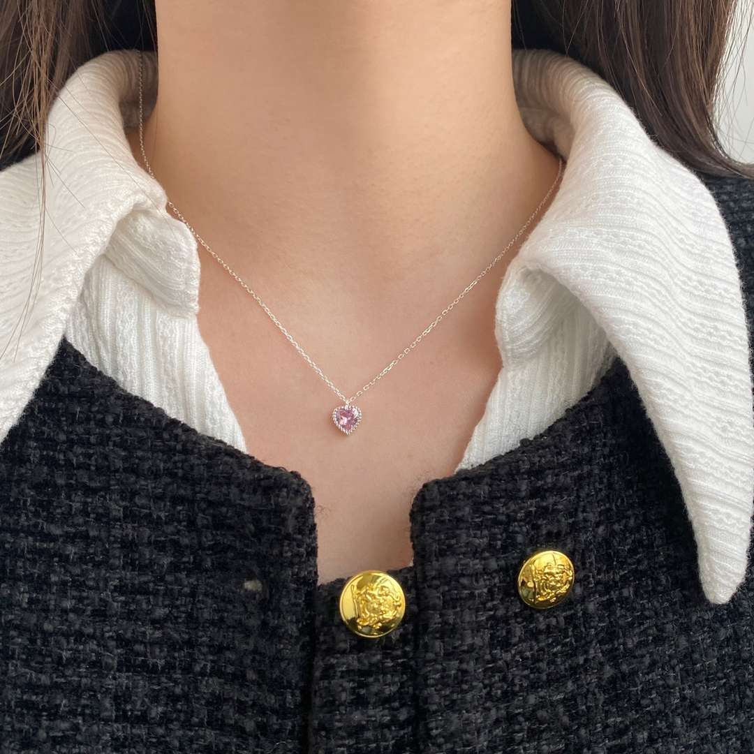 [CiCi]Ornate Heart Shape Necklace