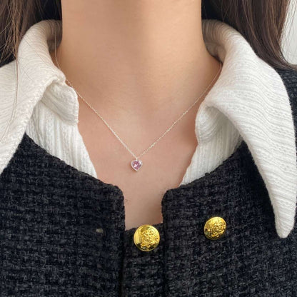 [CiCi]Ornate Heart Shape Necklace